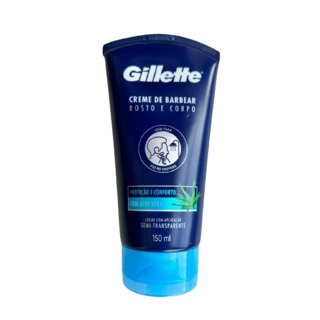 Creme de Barbear Corpo e Rosto Gillette bisnaga 150ml