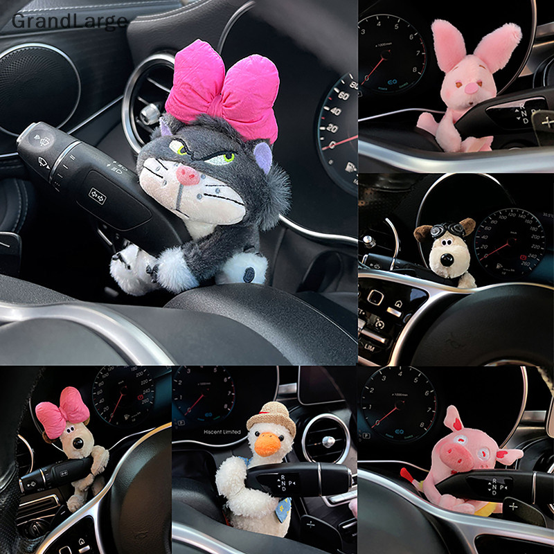 [GrandLarge] Decoração De Carros Animais De Pelúcia Bonecos Ornamento Interior BR