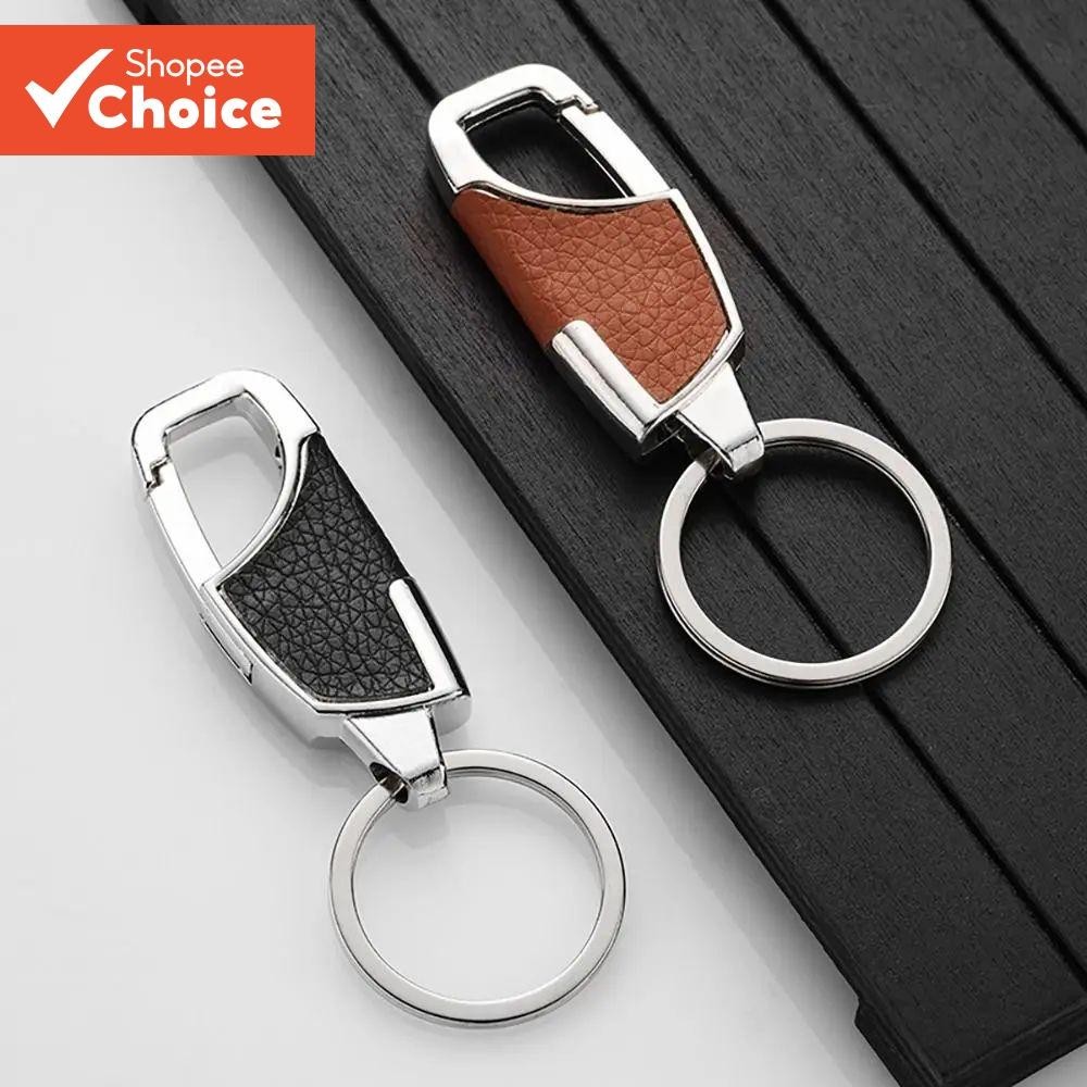 Chaveiro Masculino De Couro De Luxo Criativo DIY Metal Carro Remoto Durável Acessórios Automóveis Presente
