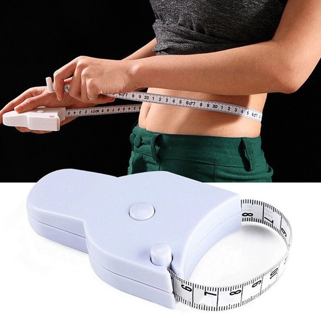 Fita Métrica De Medição Corporal 150cm Retrátil E Portátil Circulo Automática Para Academias Fitness Nutricionista