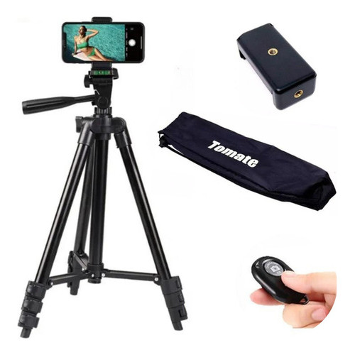 Tripé Para Câmera E Celular Tomate Mtg-3011 Universal 1,10m  Tomate