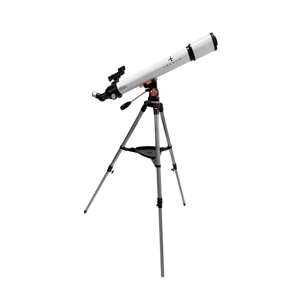 Telescópio Refrator 70/700mm Uranum para Observação Lunar, Crateras, Espaço, Planetas, Astronômica