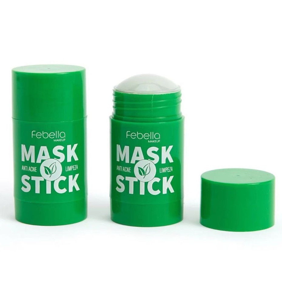 Máscara Chá Verde Remover de Cravos Anti-Acne Hidratante Beleza Pele Facial Clean Face Clareador Mask Stick FEBELLA Hot