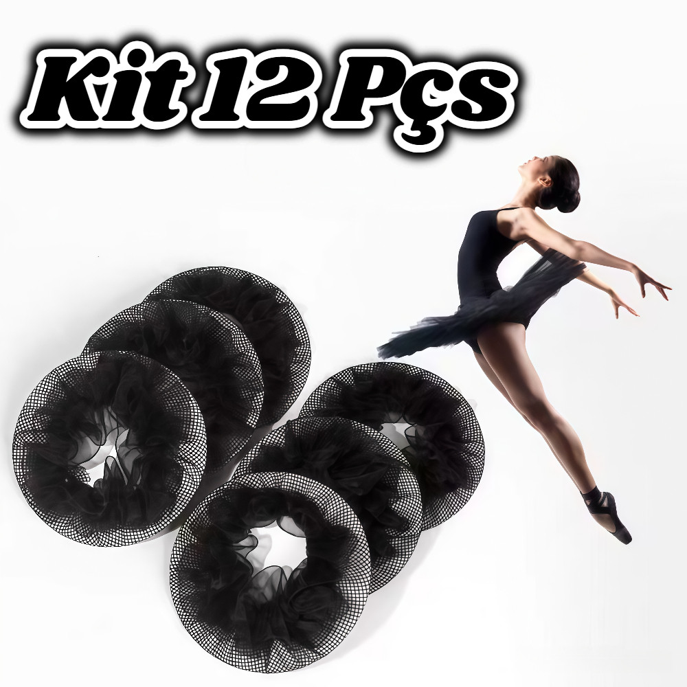 Kit 12 Pçs Redinha Pra Coque Ballet Acessório Bailarina Rede Coque