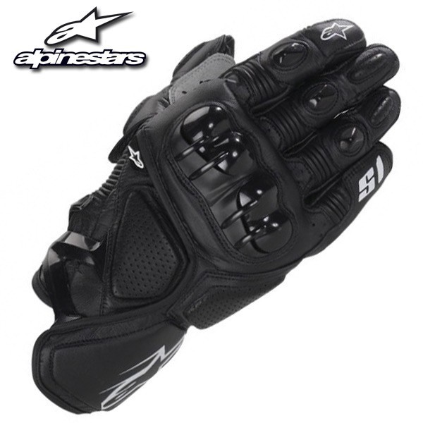 Alpinestars S1 Luvas De Corrida De Couro Com Dedos Inteiros Rua Ciclismo De Inverno