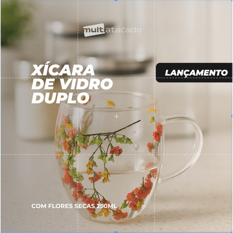 ATÉ 4 XÍCARAS DE FLOR