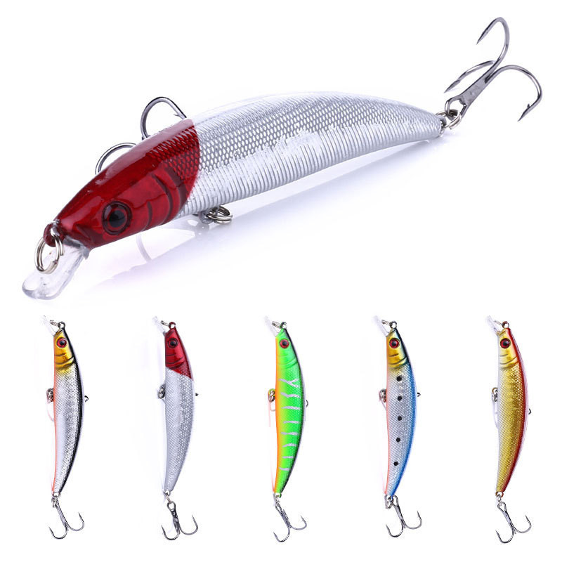 Kit 05 Iscas Artificiais Importadas 1/2 Meia Água de 9 cms e 8,5 gramas Pesca Tucunaré Traíra Dourado Robalo Black Bass