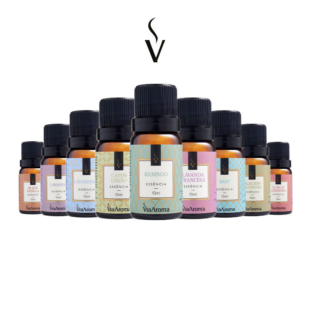 Essências Clássicas para Difusor Aromatizador de Ambientes Via Aroma - 10ml