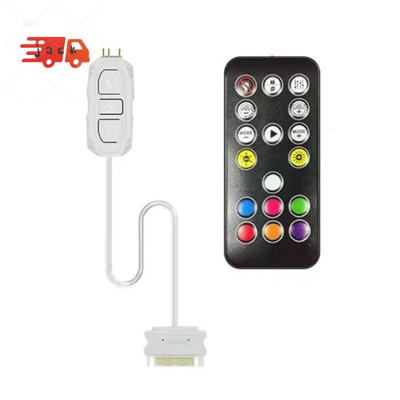 Controlador ARGB 5V 3PIN Para SATA Fonte De Alimentação RGB 3PIN Hub Computador CPU Caso Ventilador LED Luz Radiador