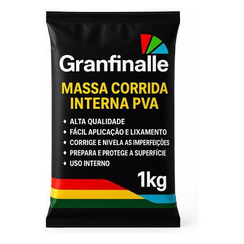 Massa Corrida Pva Branca Para Acabamentos Granfinalle 1 Kg