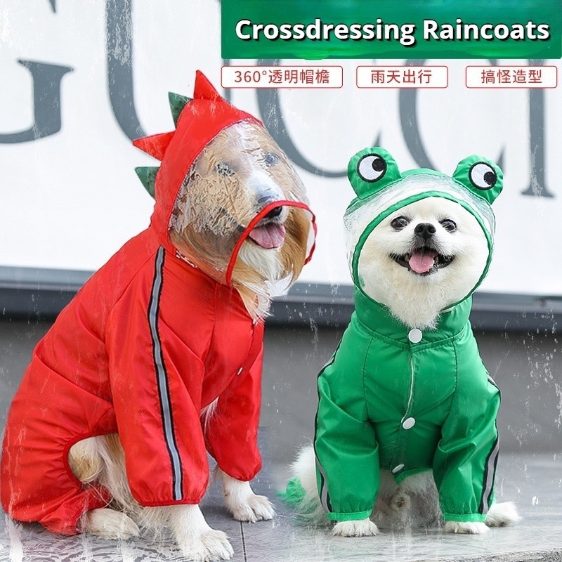 Capa De Chuva Universal Para Cães De Quatro Patas Animais De Estimação/- & -