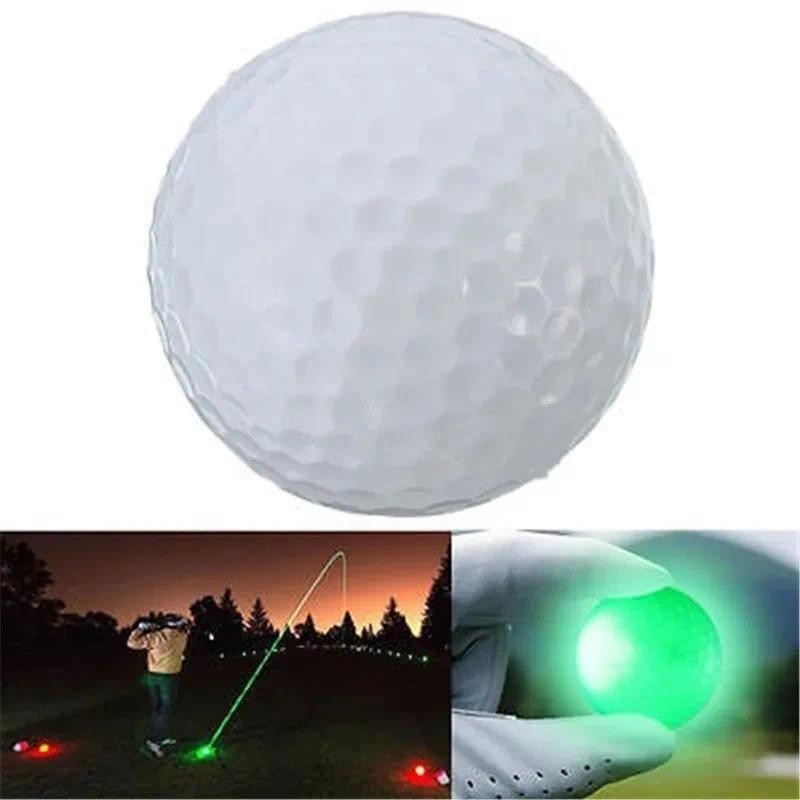 1 Peça LED Light Up Bolas De Golfe Brilho Piscando No Escuro Noite Multi Cor Treinamento Prática Presentes