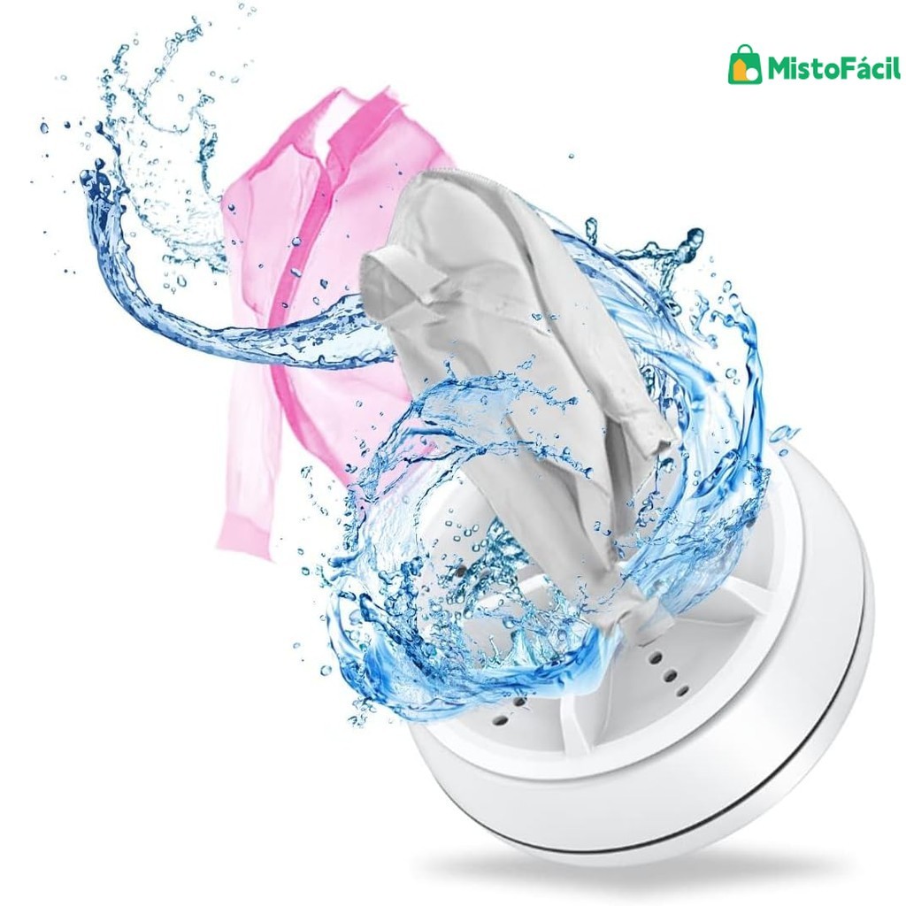 Mini máquina de lavar roupas toalha balde portátil lavagem ultrassônica USB branco lavar louça com USB