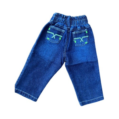 Calça Country Unissex Baby Bordado Verde Boi Com Elástico