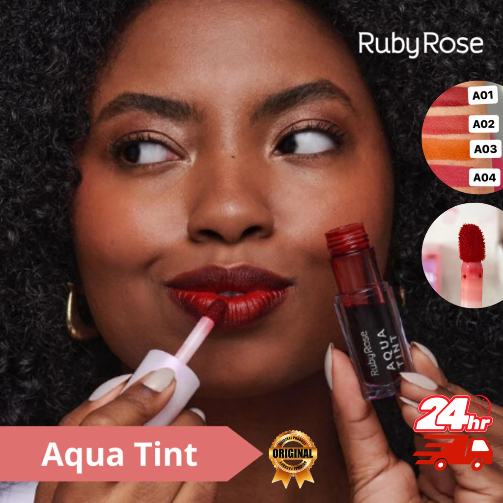 Aqua Tint Ruby Rose 5ml Pigmentado Com boa fixação Lip Tint
