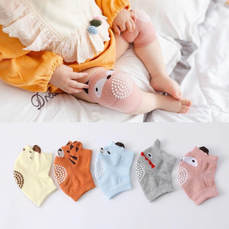 Joelheiras Baby Toddler Algodão Puro Resistente a Choques para Crianças Pronto Entregar