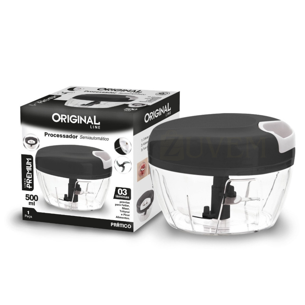 Triturador Multi Processador de Alimentos Manual 3 Laminas
