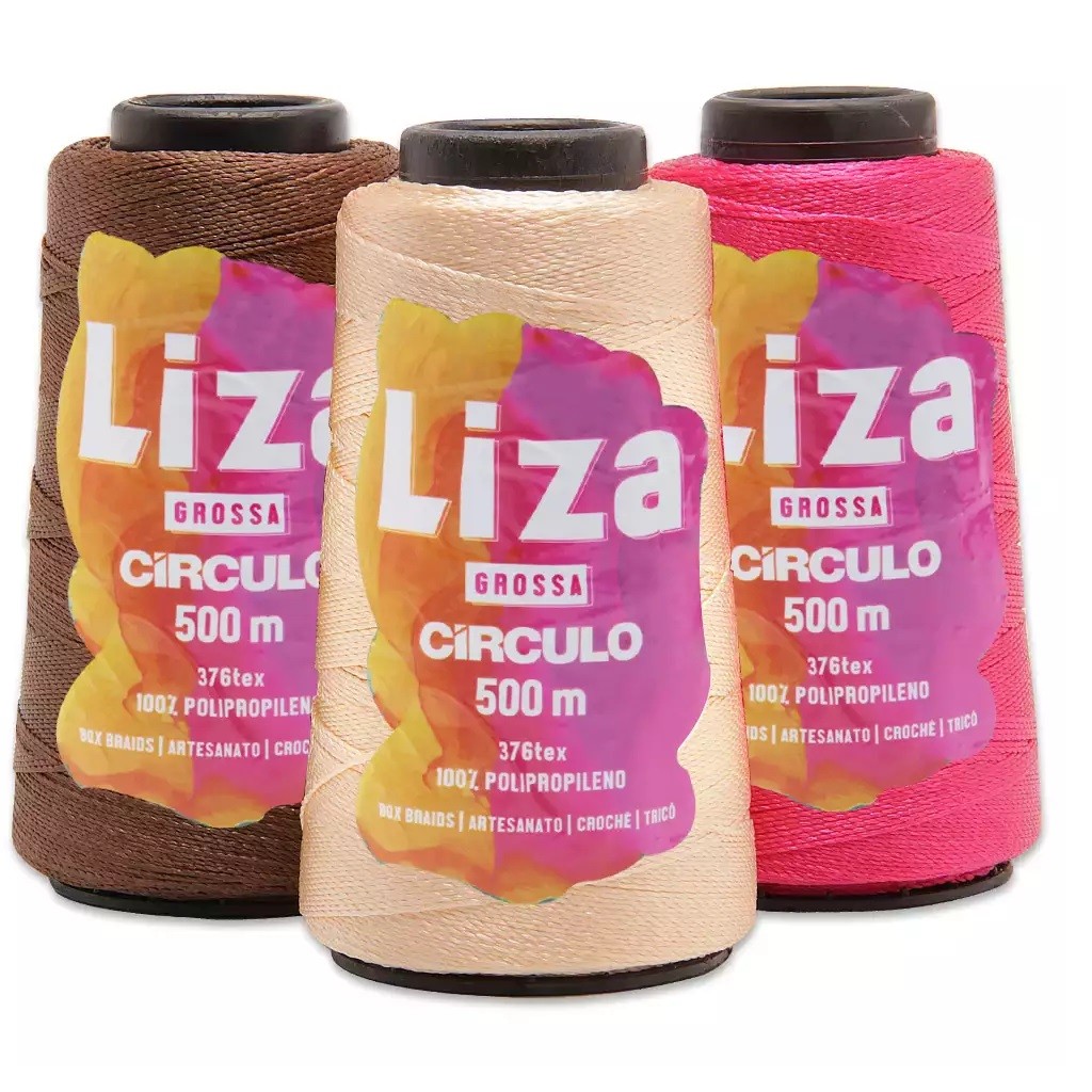 Fio Linha Liza Grossa Círculo 500m - Indicado para Box Braid