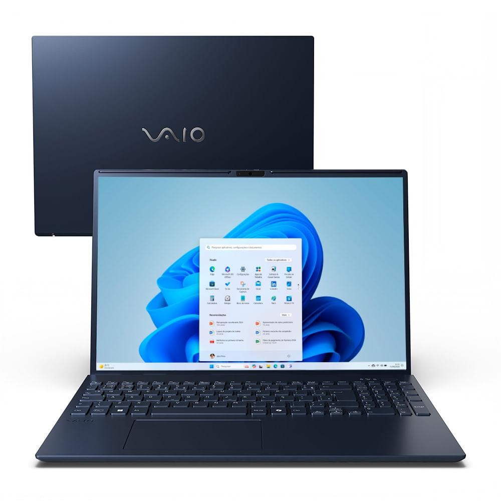 Notebook VAIO FE16 Intel® Core™ i5-1334U Windows 11 Home 16GB RAM 512GB SSD IPS Antirreflexo - Cinza