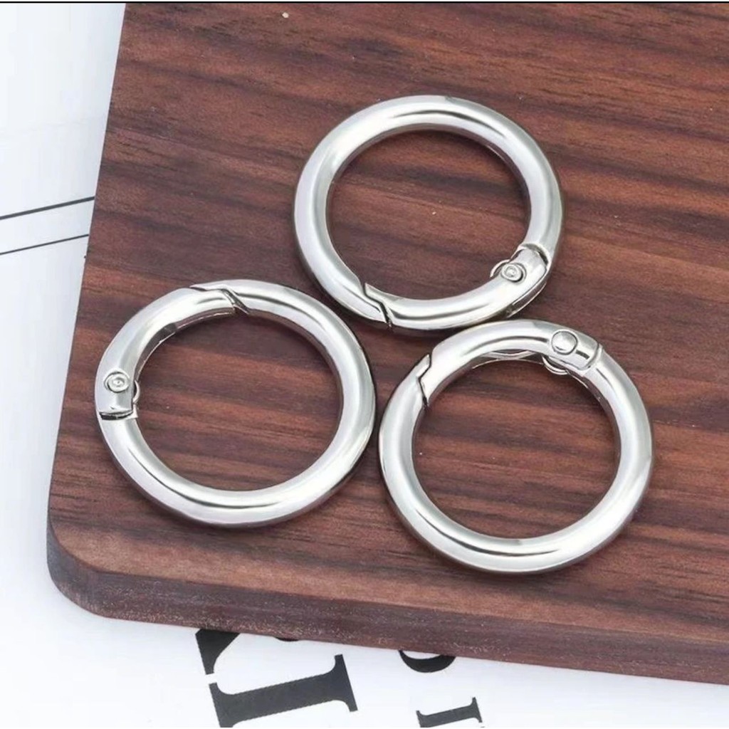 Kit Mosquetão 10/50 Pçs Argola Articulado  2.5 Centímetros