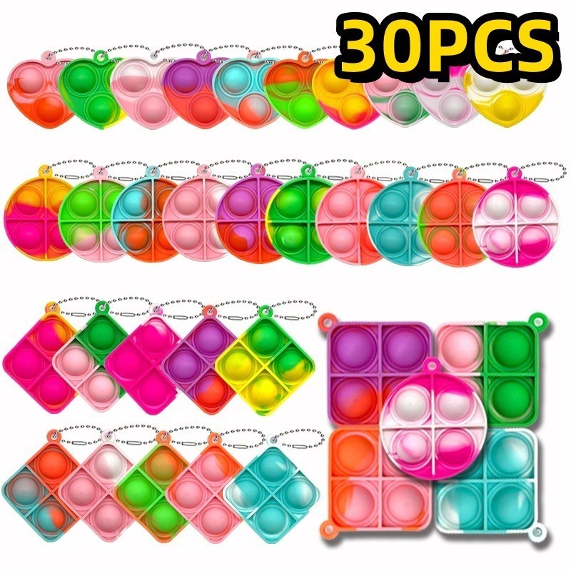 30pcs/20pcs/10pcs Pioneiro Do Mini Chaveiro Controle De Roedores Silicone Pingente Redutor De Pressão Dedo Pinçando Músi