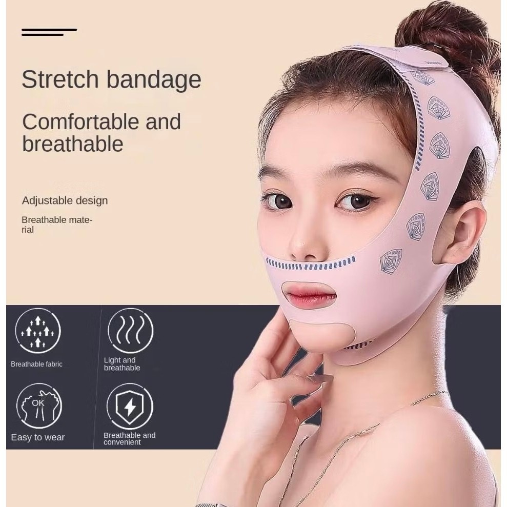 Cinta Facial Cirurgica Modeladora Reduz Papada E Afina Rosto Bandagem De Lifting Facial