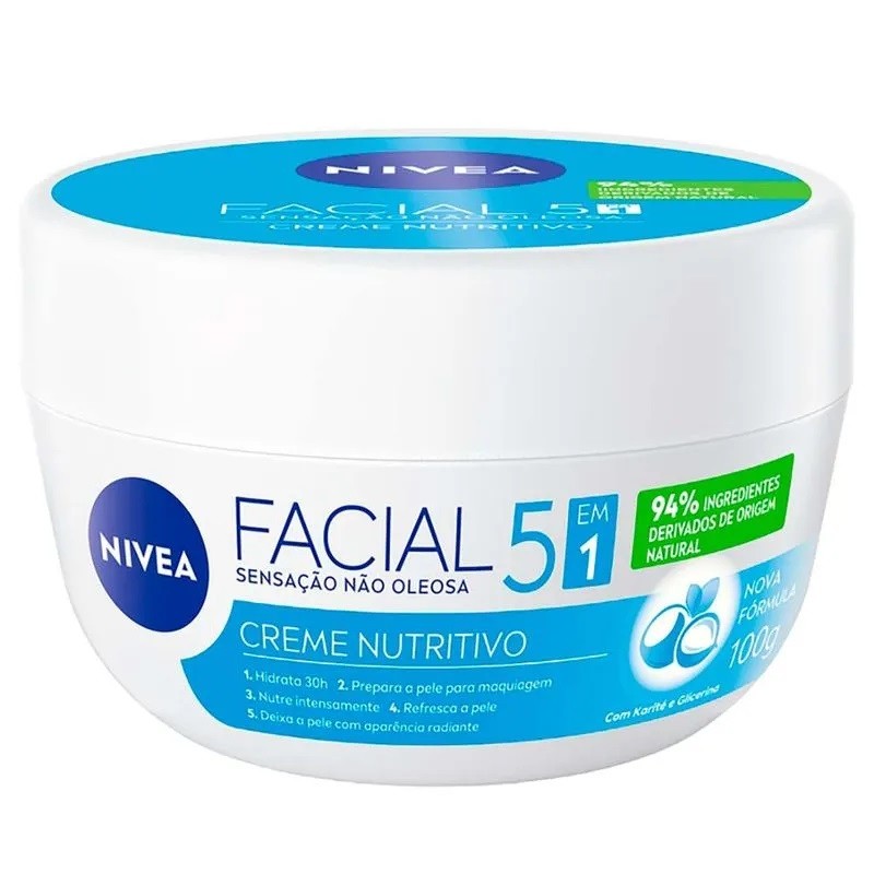 Creme Facial Nivea 5em1 Nutritivo - Nivea