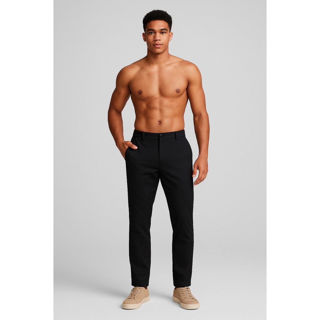 Calça Masculina Slim Alfaiataria Poliamida Elastano Premium Importada