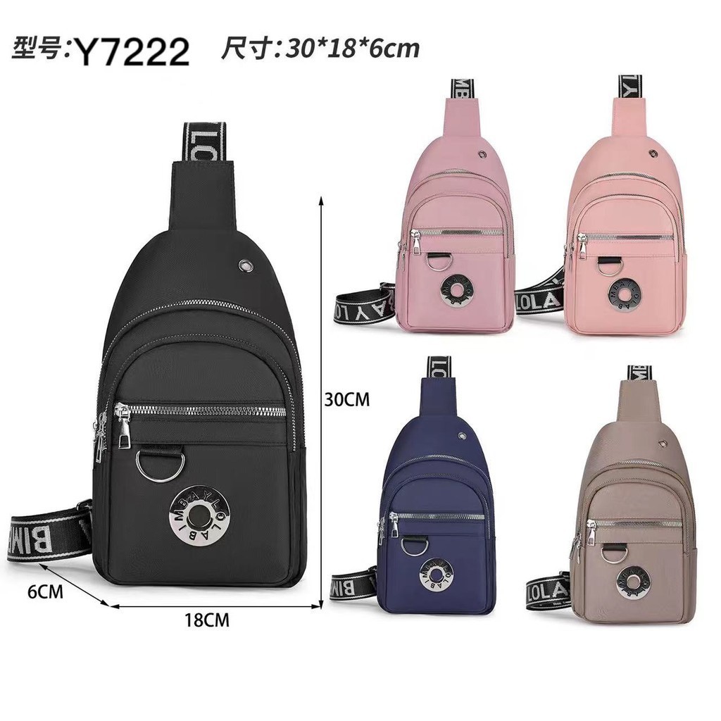 Bolsa de peito masculina e feminina, bolsa de ombro à prova d'água, bolsa de viagem de lazer, bolsa mensageiro.