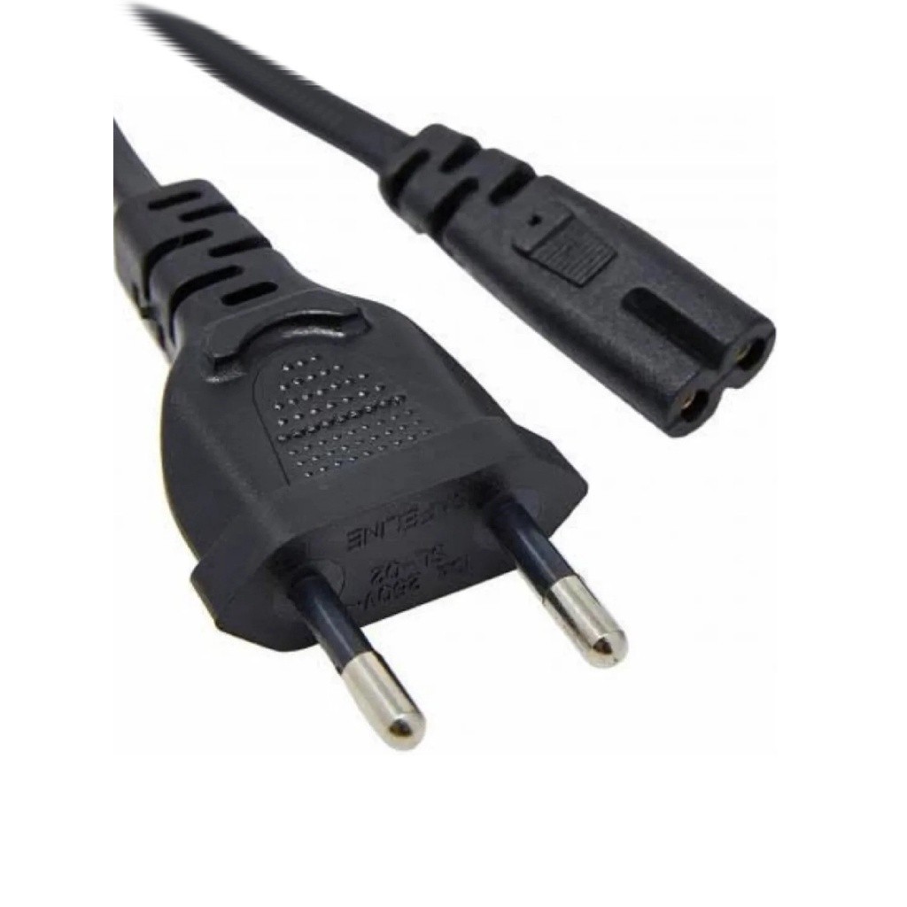 Cabo De Força Energia 2 Pinos pra caixa de som Ps2 Ps3 Ps4 Notebook 1,5m
