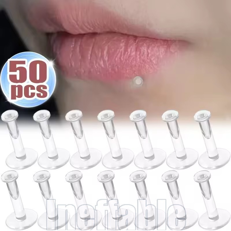 10/30/50 Unidades De Anel De Nariz Invisível Da Moda-Joias De Piercing Corporal Assépticas-Ferramenta De Retenção De Ori