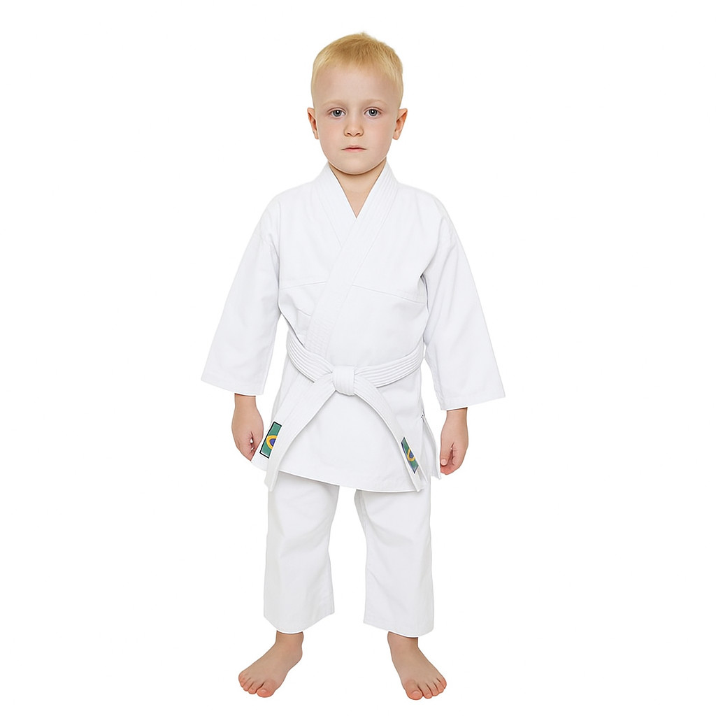 Kimono Infantil Judô/Jiu-Jitsu C/ Faixa Grátis | Ideal para Iniciantes e Crianças Confortável e Resistente