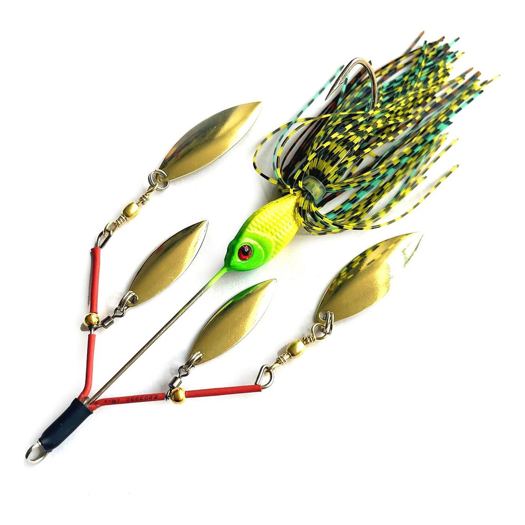 Isca Artifical Jig Com Colher Spinner P Tucunaré Black Bass