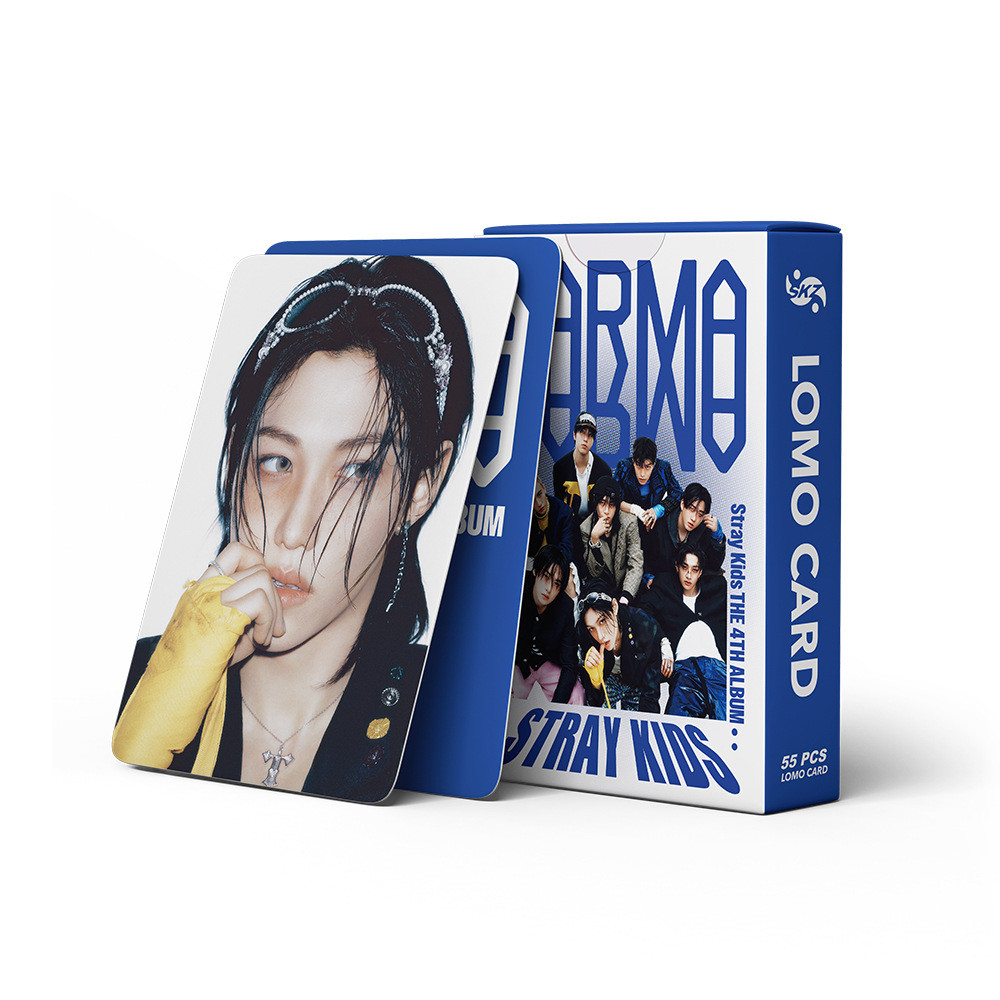 55-127pcs STRAY KIDS KARMA Lomo Cartões 4o Álbum Oco SKZ Mixtape Dominado HOP HIP HYUNJIN FELIX BANGCHAN Photocards Stra