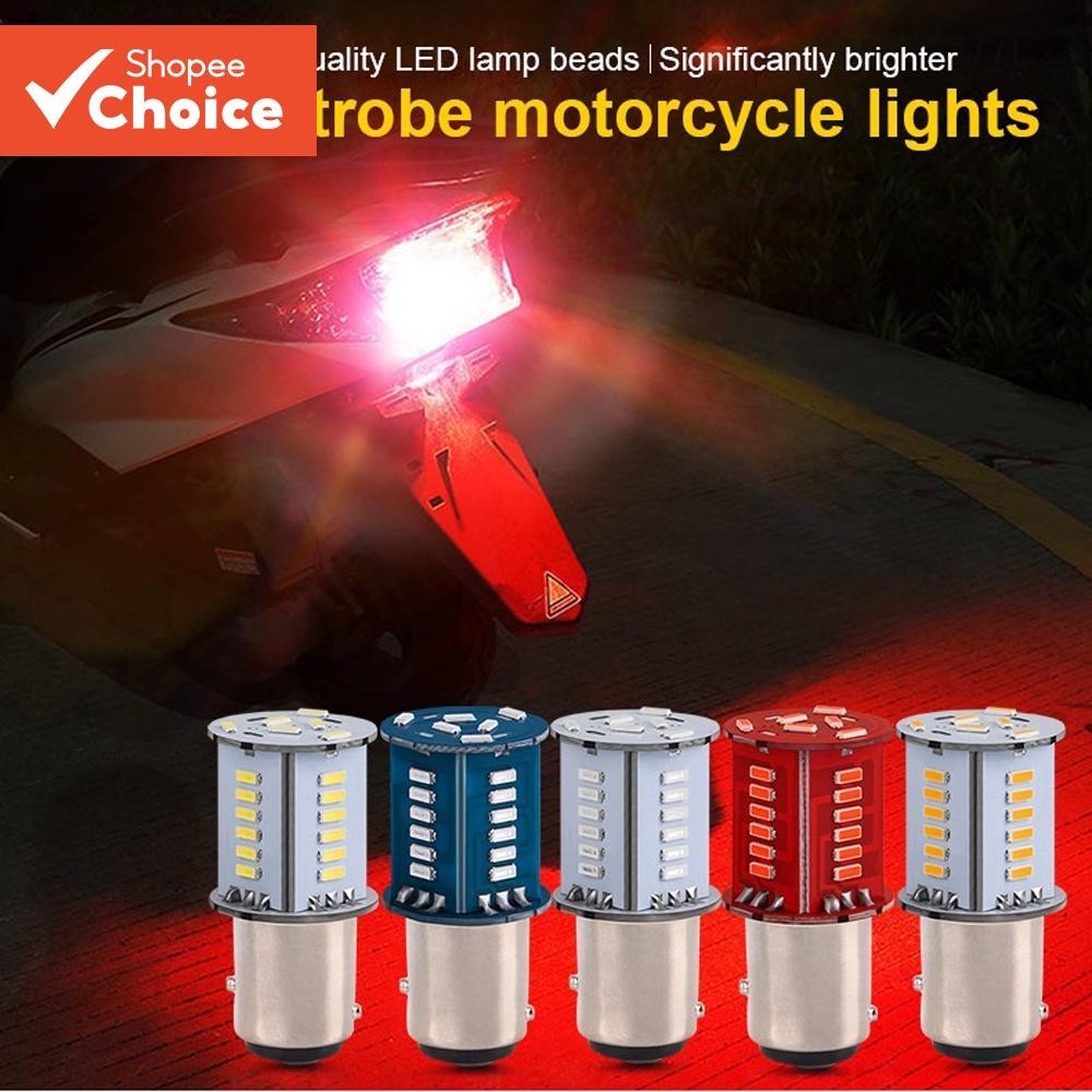1 Unidade 1157 LED Luz Traseira Estroboscópica Pisca Parar Lâmpada De Freio BAY15D 12V Piscando Motor 30SMD