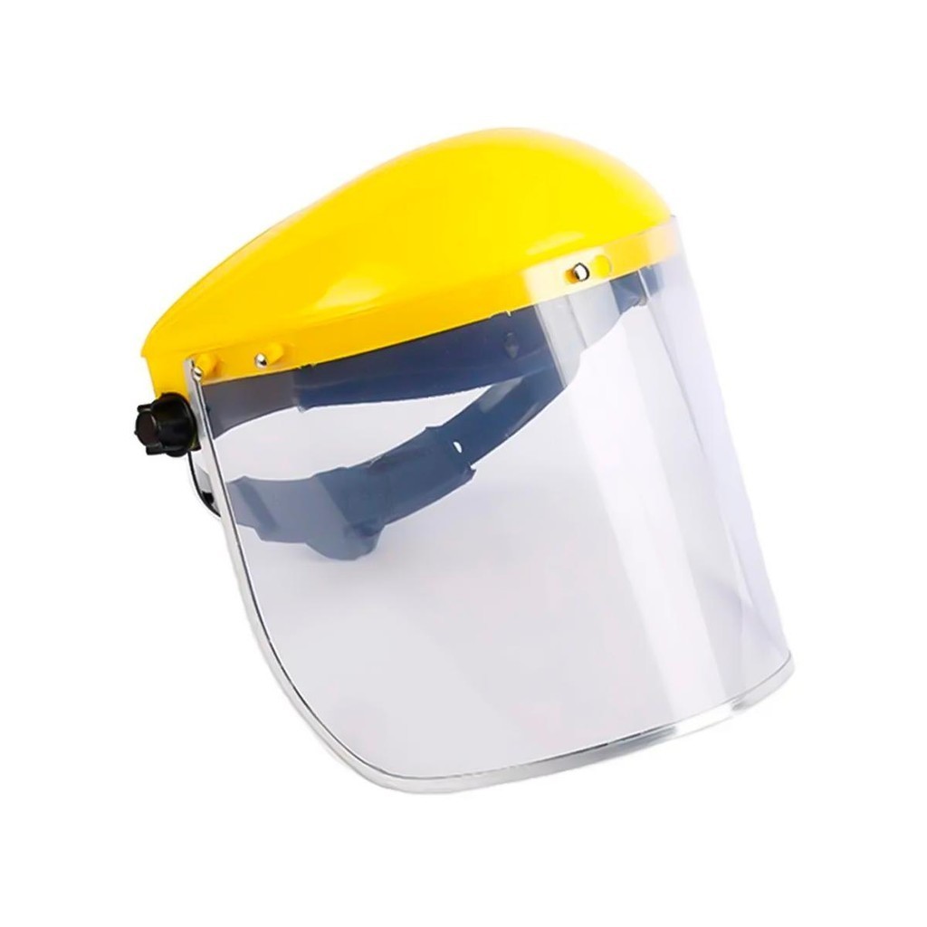 Máscara Protetora Facial Acrílico Barreira De Proteção Ajustável Visor