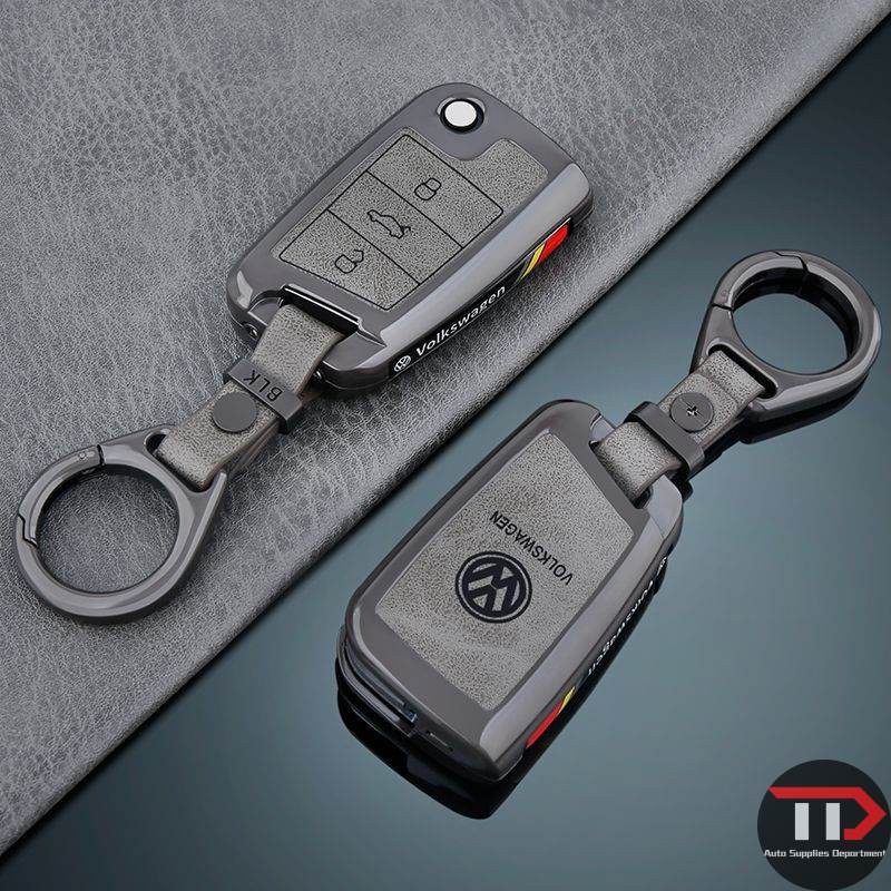 Capa Para Chave De Carro Completa VW Volkswagen Golf 7 MK7 Tiguan MK2 T-roc cross Skoda Octavia Kodiaq Karoq Seat At