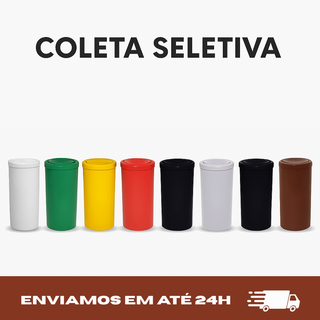 lixeira flip-top basculante preto de 22 litros para áreas internas e externas elegante