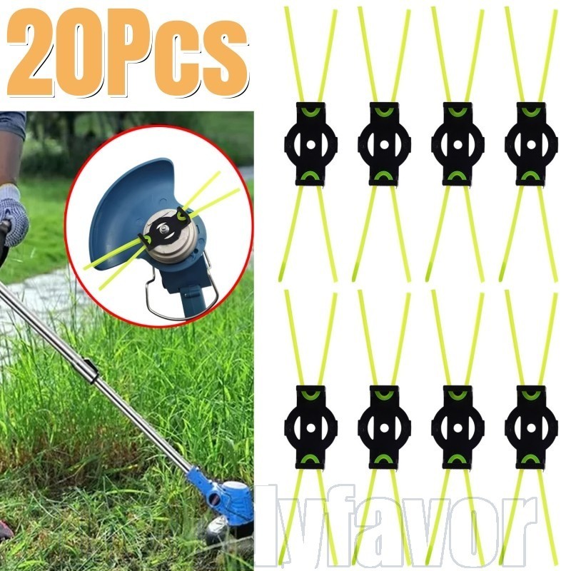 20 Peças De Cordas De Capina De Nylon-Corda De Poda De Ervas Daninhas Corte De Gramado-Acessórios De Jardim-Alta Resistê