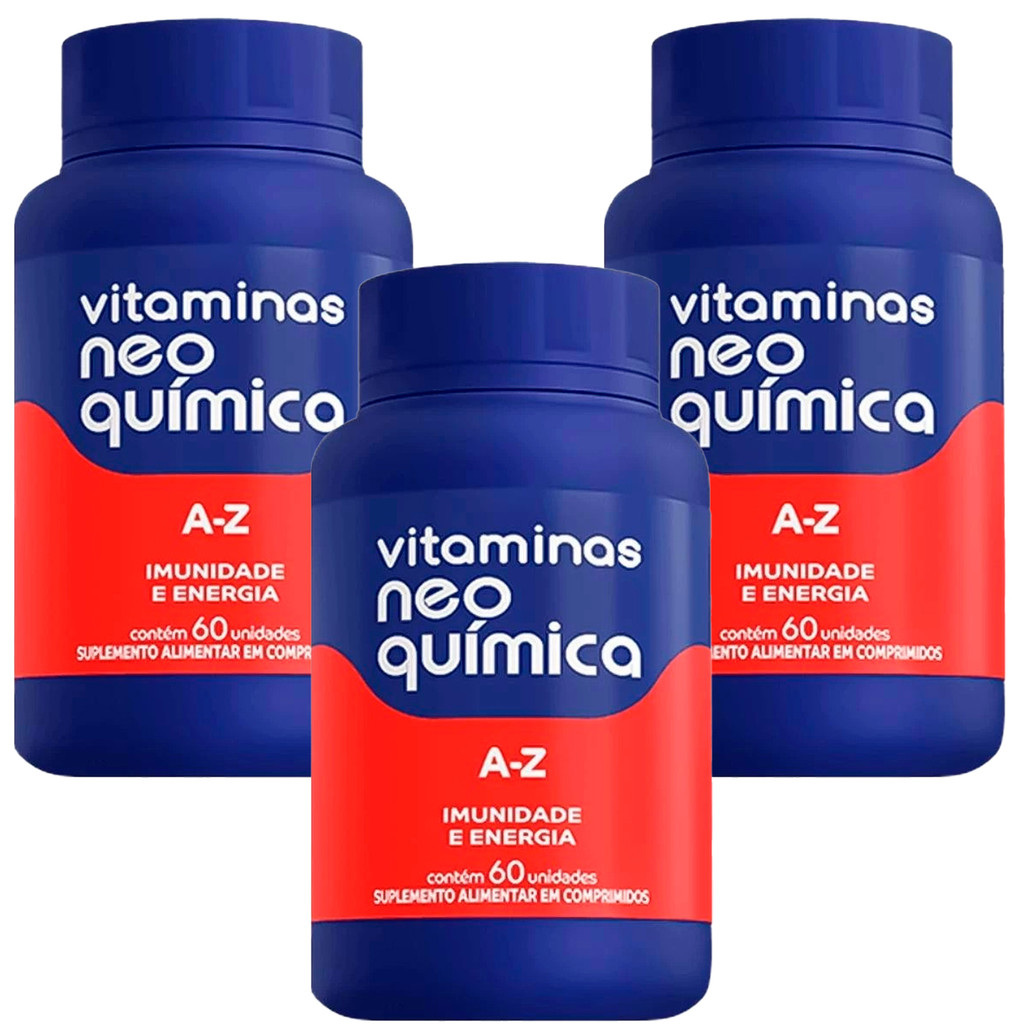 Vitaminas Neo Química A - Z com 60 Comprimidos Suplemento
