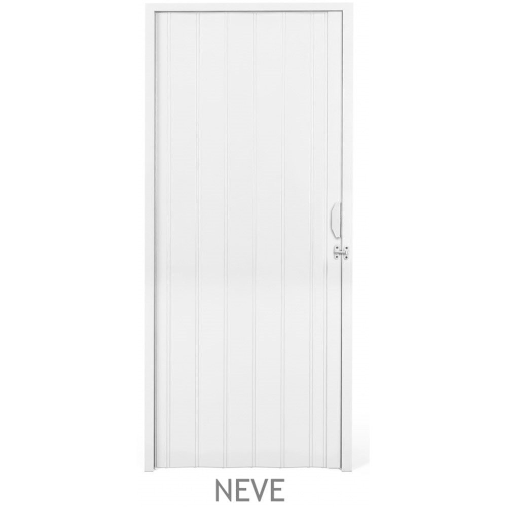 Porta Sanfonada PVC Plastilit 0,80x2,10m Branco Neve
