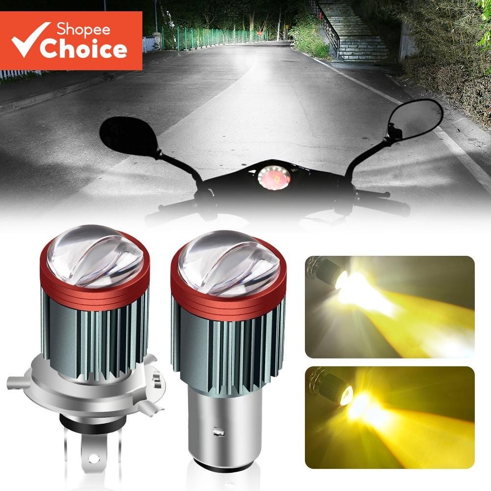1 Peça Farol De Motocicleta H4 BA20D 20W Feixe Alto E Baixo Lâmpada Led 12V-80V 6000K Luz De Neblina
