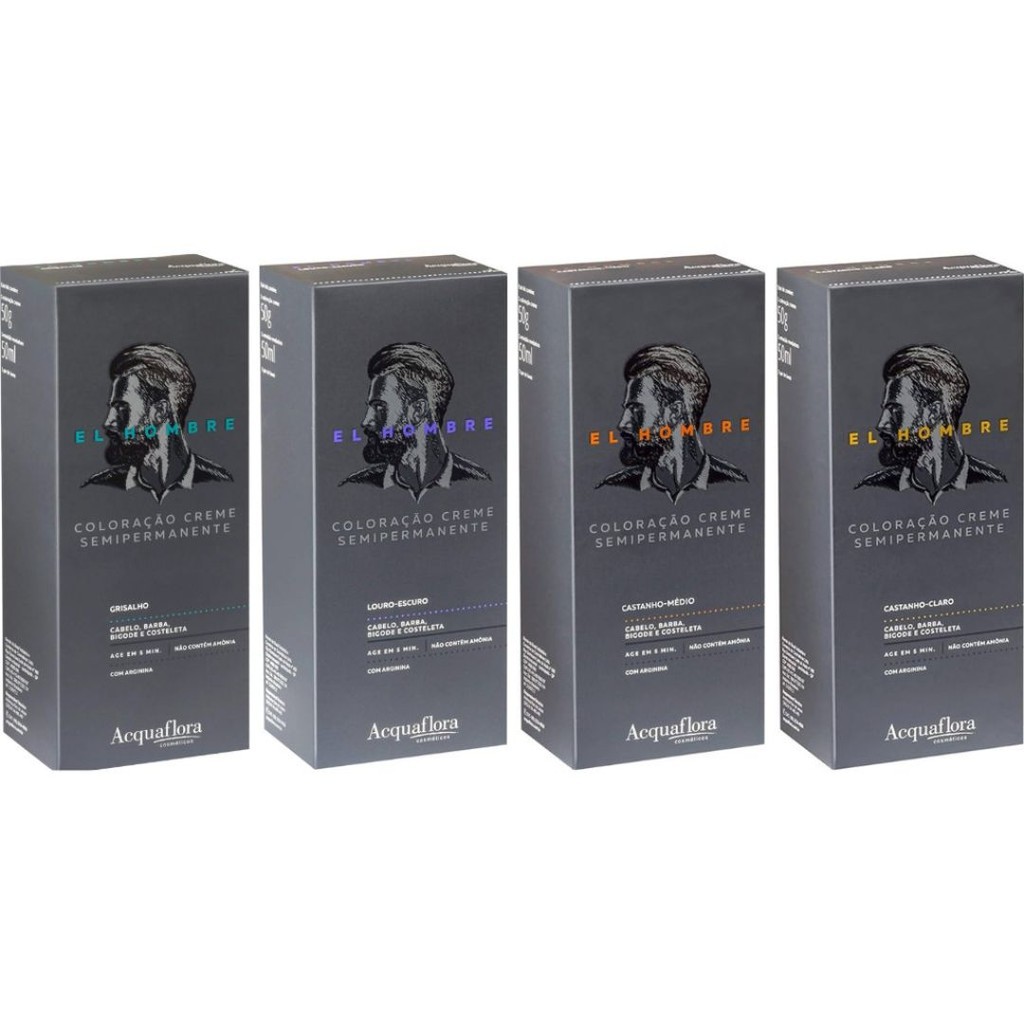 Kit Coloração Creme El Hombre - Acquaflora