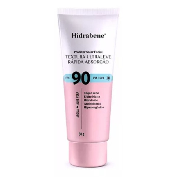 Protetor Solar Facial FPS 90 50g – Hidrabene