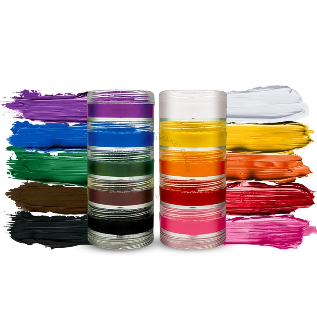 Tinta 10 Cores Colormake Cremosa! Maquiagem Artística