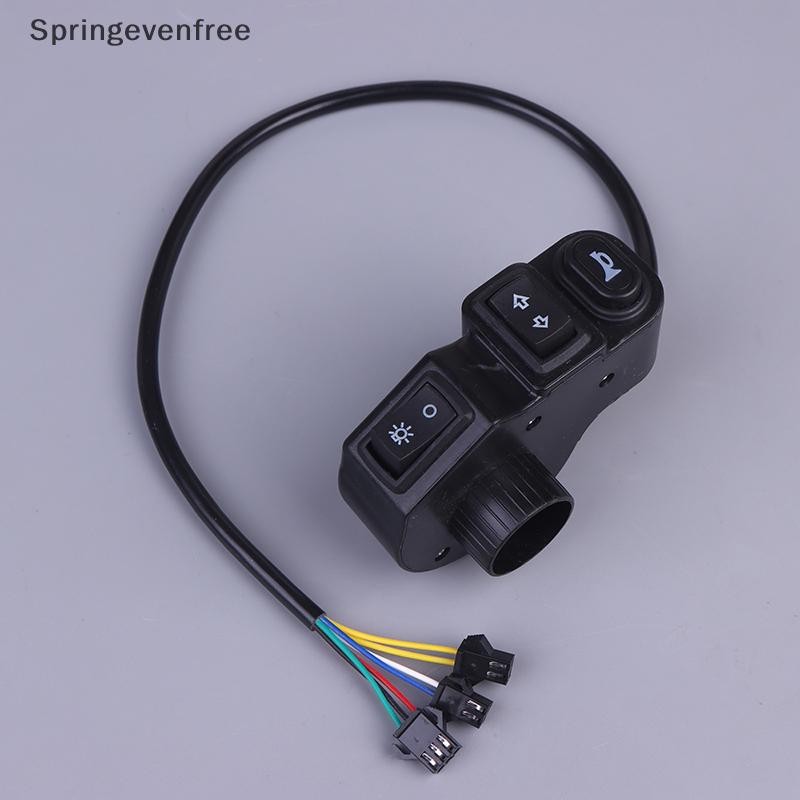 Spe DC12V 3 Em 1 Motocicleta Quad Faróis Sinal De Volta Chifre Botão Ligar/Desligar Para Bicicleta Scooter Veículo Elétr