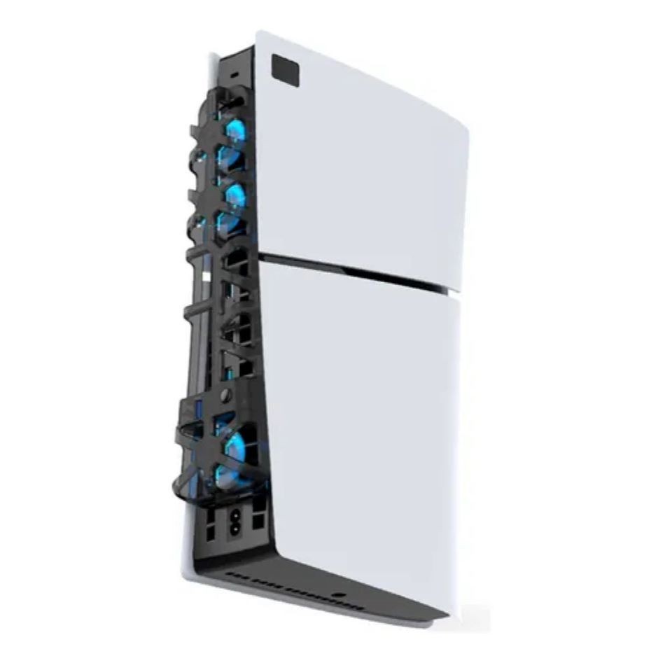 Cooler Ventilador Ps5 Slim Com Led RGB Resfriamento Automático USB
