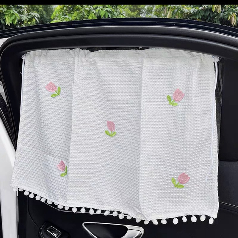 Cortina De Pára-Sol Do Carro Proteção UV Janela Lateral Bonito Crianças Decoração Criativa Ajuste Universal Acessórios A