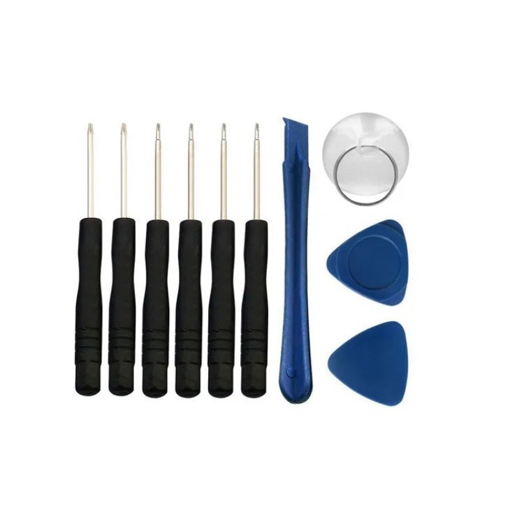 Kit Ferramentas Precisão 10 Peças Para Reparo De Celulares Tablet Notebook Com Chaves E Acessórios