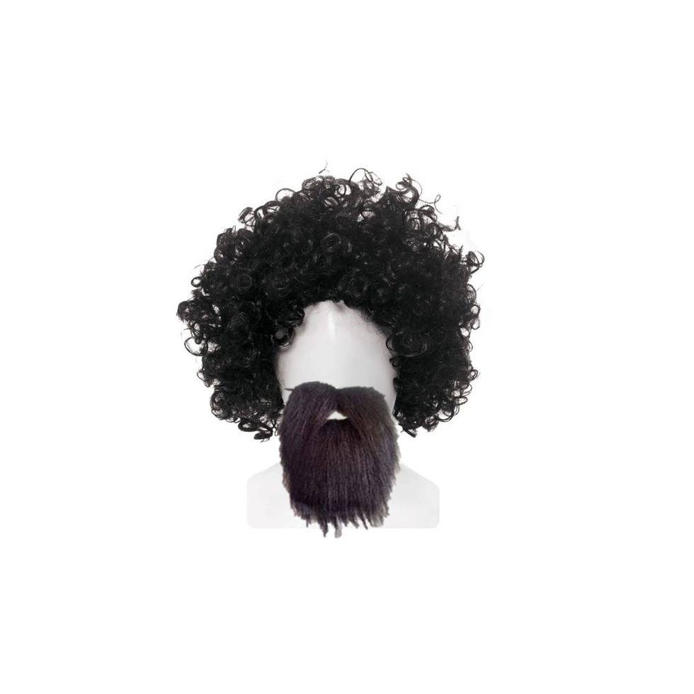 FANTASIA RAUL SEIXAS PERUCA BARBA HALLOWEEN CARNAVAL